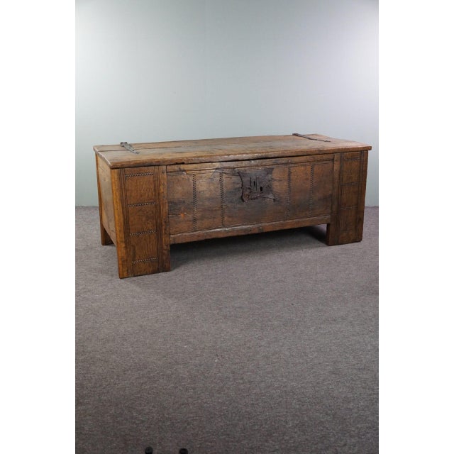 Large Vintage Oak Dresser For Sale - Image 3 of 16