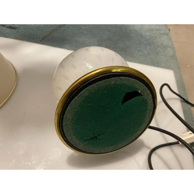 Metal Murano Glass Table Lamp by F. Fabbian, 1960s For Sale - Image 7 of 13