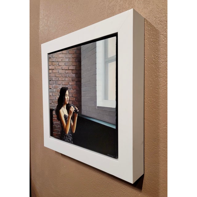 Wood Shaun Downey - The Girl With the Spy Glasses - Oil Painting For Sale - Image 7 of 10