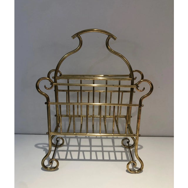 Brass Magazine Rack. French Work, circa 1900 For Sale - Image 6 of 13