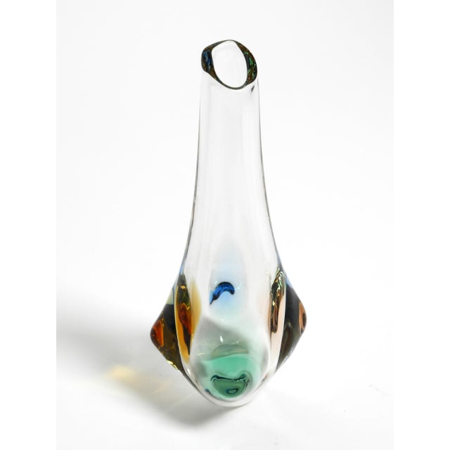 Czech Crystal Glass Vases by Miroslav Klinger for Bohemia Glass, 1950s, Set of 2 For Sale - Image 15 of 18