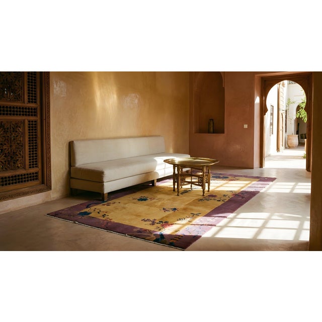 Antique Chinese Art Deco Rug For Sale - Image 15 of 17