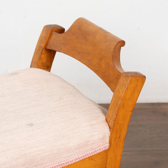 Late 19th Century Biedermeier Style Birch Stools From Sweden For Sale - Image 6 of 11
