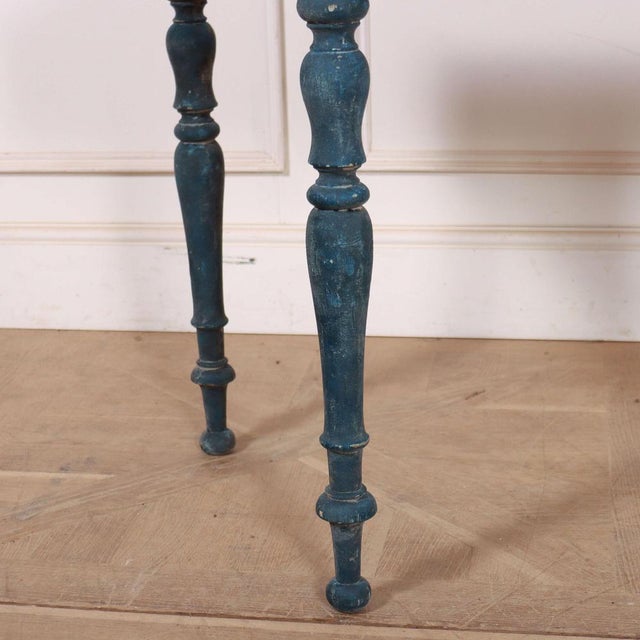 Small English Bow End Console Table For Sale - Image 5 of 8