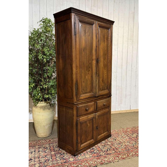 Antique Chestnut Four-Door Cabinet, 1800s For Sale - Image 3 of 15