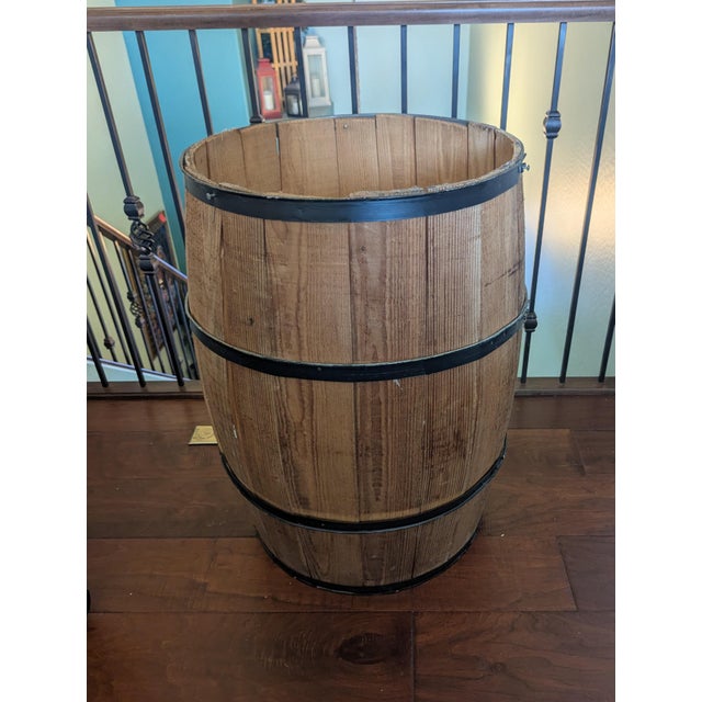 Antique Slack Wooden Barrel by Brooks Barrel Company - Usa Made For Sale In Phoenix - Image 6 of 8
