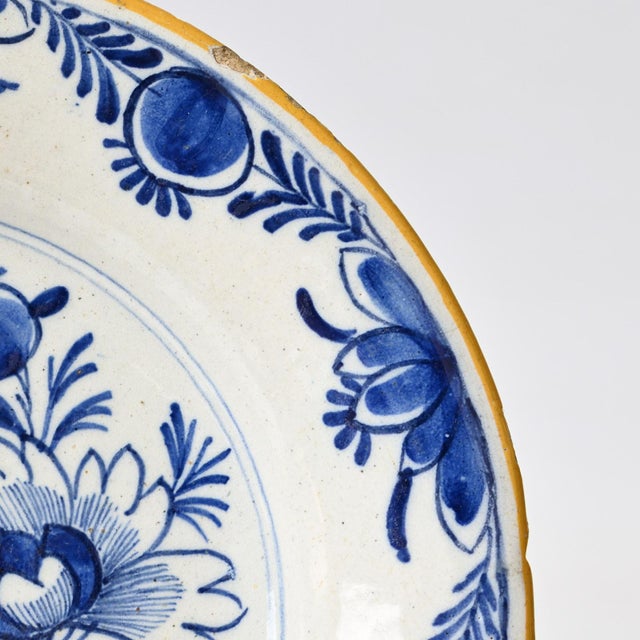 Antique Dutch Delft Blue Plates, 1700s, Set of 2 For Sale - Image 10 of 13