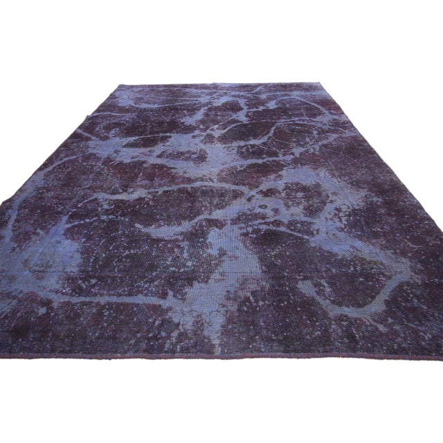 Contemporary Distressed Vintage Turkish Contemporary Rug - 06'01 X 09'02 For Sale - Image 3 of 7