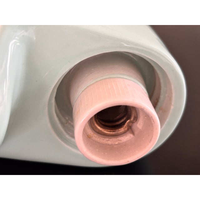Light Blue Ceramic Model 6068 Sconce by Wilhelm Wagenfeld for Lindner, 1958 For Sale - Image 9 of 10