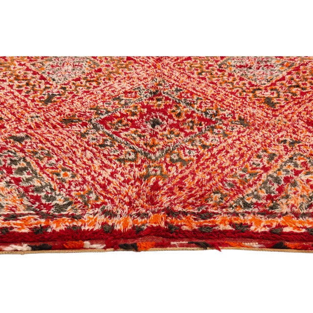 Berber Tribes of Morocco Vintage Beni M'Guild Zayane Moroccan Rug, 06'06 X 09'11 For Sale - Image 4 of 10