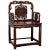 Chinese Rosewood 19th Century Chair with Hand Carved Back and Arm Supports For Sale - Image 13 of 13