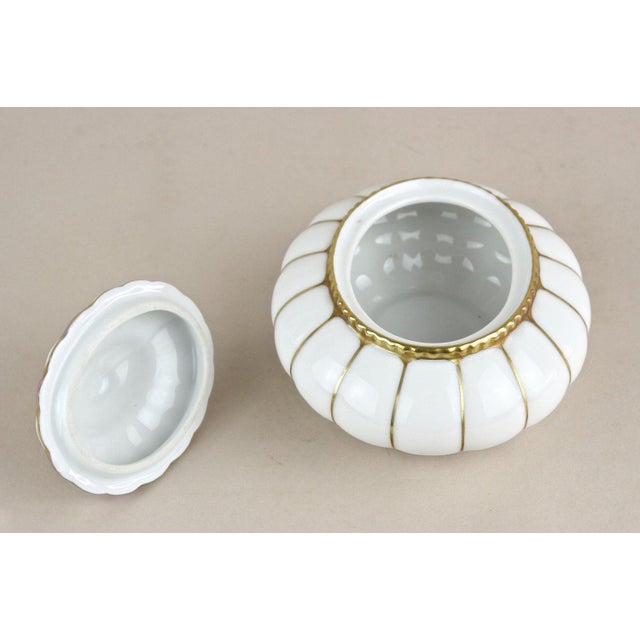 Art Nouveau Porcelain Box with Lid, Bohemia, 1920s For Sale - Image 9 of 14