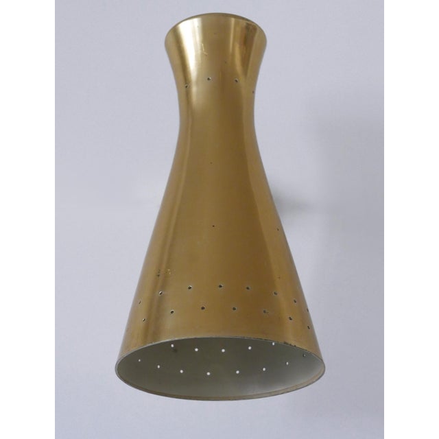 Metal Mid-Century Modern Diabolo Wall Sconce, Germany, 1950s For Sale - Image 7 of 18