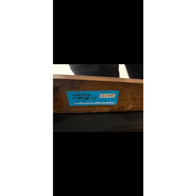 Brown 1970s MCM Drexel Heritage Cane Back Dining Chairs (6) For Sale - Image 8 of 8