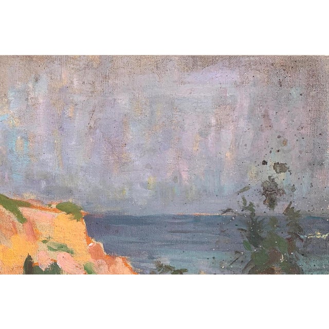 Realism Original Seascape Oil Painting, Ukrainian Artist, 1960s 28-43 For Sale - Image 3 of 6