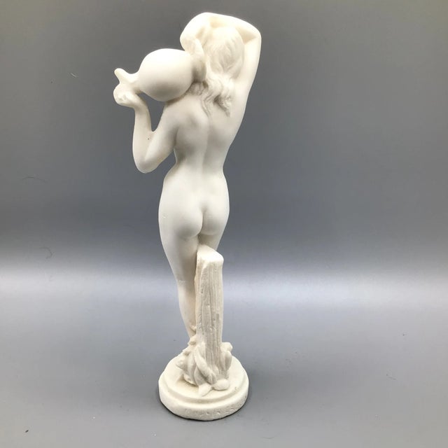 Vintage Figure of a Greek Nude Female Carrying Hydria Water Jar For Sale - Image 4 of 13