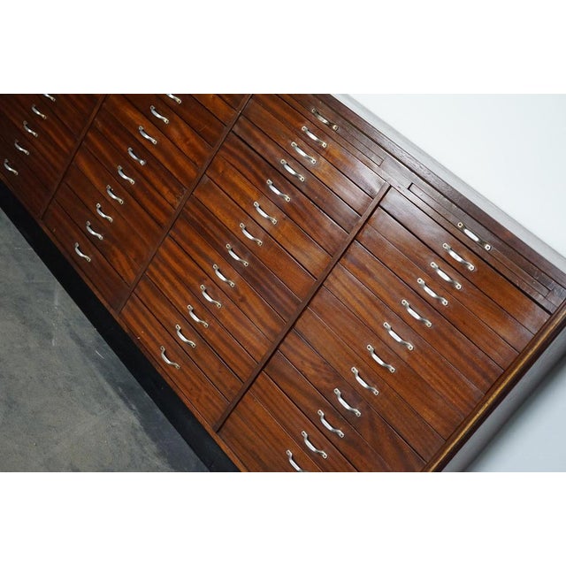 Vintage Dutch Mahogany Watchmakers Cabinet, 1930s For Sale - Image 6 of 18