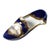 Baroque Rare Meissen Cobalt Blue Hand Painted "Shoe" Slipper of Castle Moritzburg C 1890 For Sale - Image 3 of 11