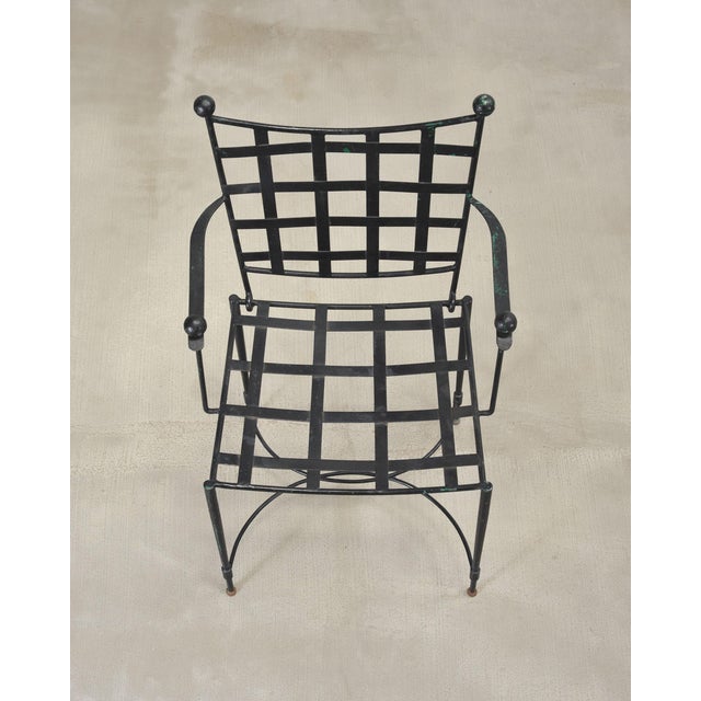 Mario Papperzini Mario Papperzini Mid-Century Amalfi Iron Patio Garden Armchair For Sale - Image 4 of 18