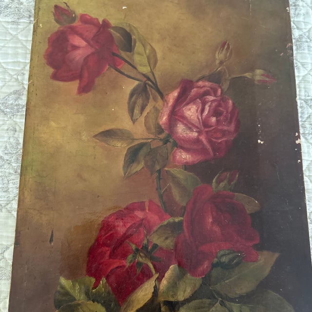 Signed and dated; unframed; measures 11”x22”.