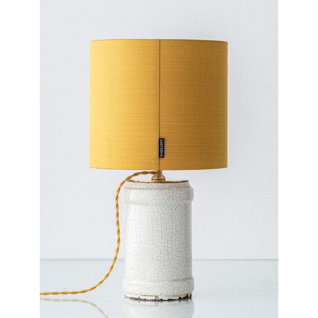 Antique Renaissance Revival Majolica Albarello Table Lamp from Deruta, Italy, 1870s For Sale - Image 9 of 12