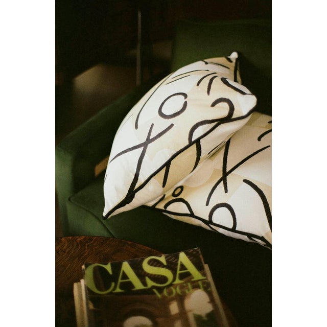 Tangerine Orpha Cushion by Ceraudo For Sale - Image 4 of 5
