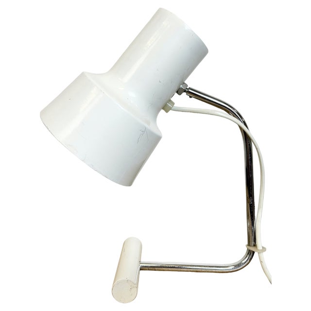 White Table Lamp by Josef Hurka for Napako, 1970s For Sale