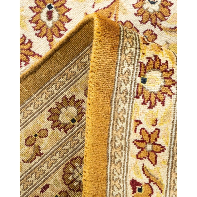Mogul, One-of-a-Kind Hand-Knotted Area Rug - Yellow, 6' 1" x 9' 5" For Sale In New York - Image 6 of 8