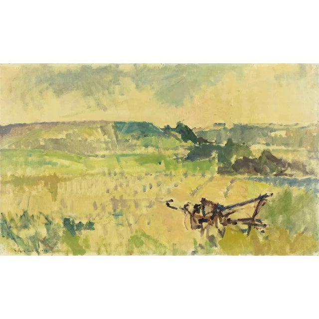 Dimitri Godycki Cwirko, A Peaceful Place, Oil Painting, 1954 For Sale