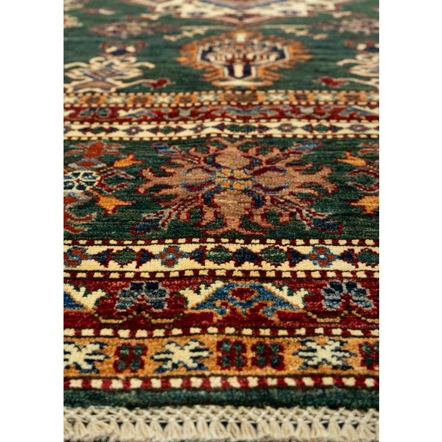 Contemporary Oriental Handmade Rug 10'3" x 13'7" For Sale - Image 3 of 4