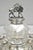 Victorian Antique English Victorian Stag Mounted Crystal Glass Inkwell Silver Plated Tray For Sale - Image 3 of 14