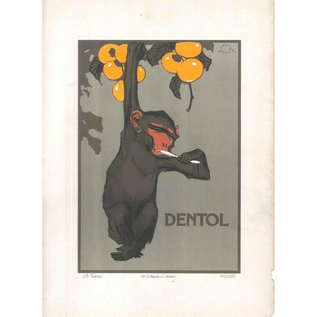 G. Ricordi and C. Milano, Dentol, 1906, Lithograph For Sale