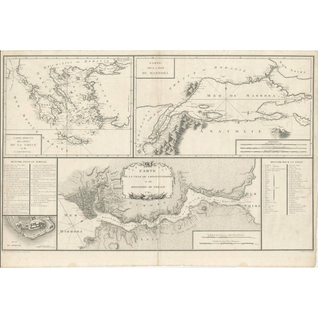 Map of Constantinople by Aeg, 1785 For Sale - Image 6 of 6