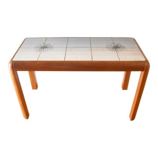 Mid Century Modern Danish Teak Console Table by Poul H. Poulsen For Sale