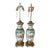 A Pair of Mid 19th Century Chinese Porcelain and Gilt Bronze Lamps For Sale
