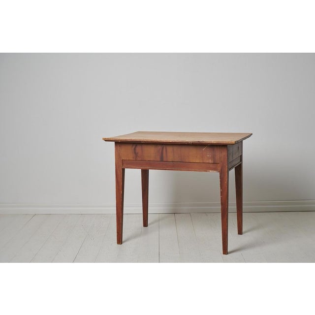 Small Swedish Folk Art Country Table For Sale - Image 5 of 14