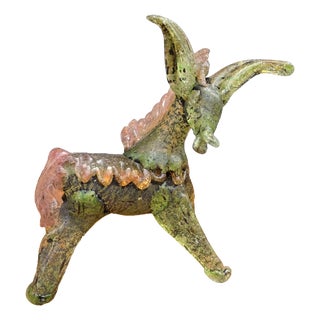 Pulegoso Murano Glass Sculpture of Donkey, 1930 For Sale