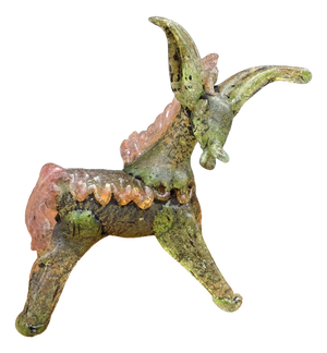 Pulegoso Murano Glass Sculpture of Donkey, 1930