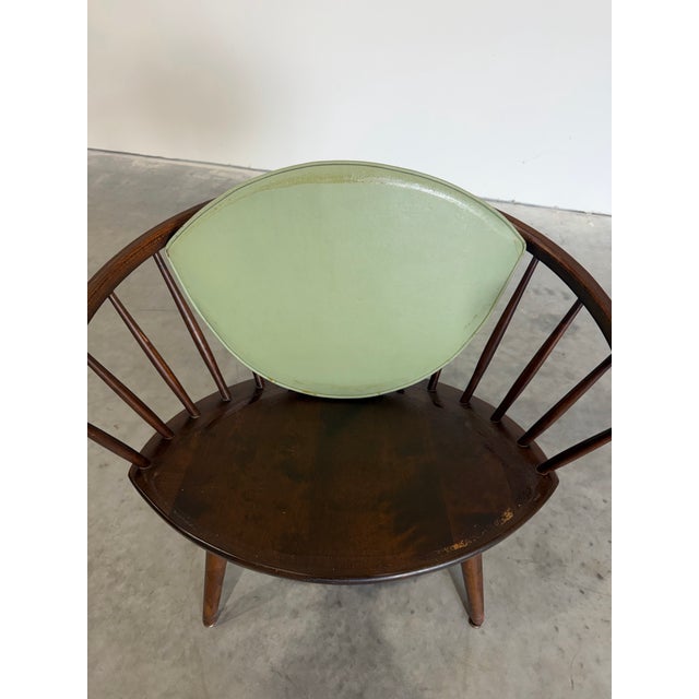 Brown Yngve Ekström Arka Attrb Spindle Chair, Sweden c.1950’s For Sale - Image 8 of 12