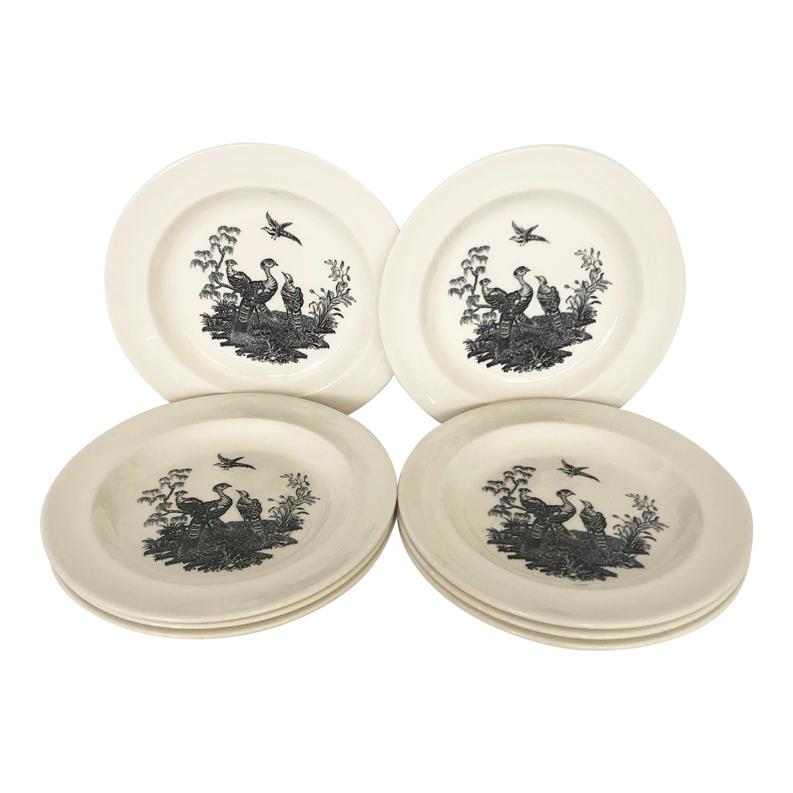 Vintage Wedgwood Liverpool Birds Bread Plates Set of 8 Chairish
