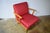 Casala Mid-Century Lounge Chair in Red from Casala, 1950s For Sale - Image 4 of 7