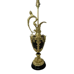 Antique French Bronze Ormolu Ewer Vase Electric Lamp Maner Claude Michel Clodion