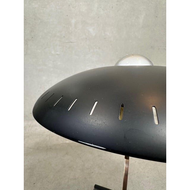 Black Vintage Table Lamp by Louis Kalff for Philips, 1950s For Sale - Image 8 of 13