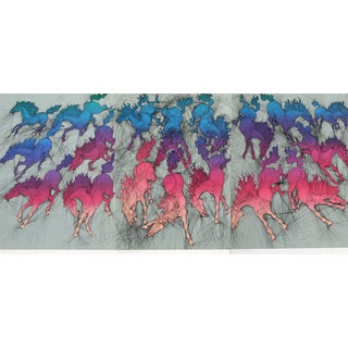 Guillaume Azoulay "Cavalcade Triptych" Three Serigraphs For Sale
