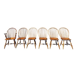1990s D R Dimes Windsor Chairs - Set of 6 For Sale