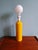 Yellow Large Vintage Table Lamp in Yellow Lacquered Metal, 1980s For Sale - Image 8 of 11