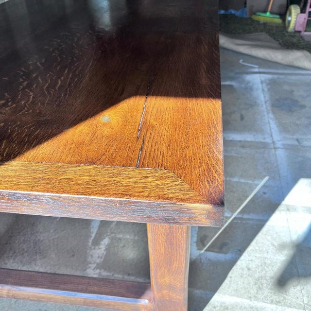 Vintage Oak Refectory Dining Table For Sale - Image 14 of 18