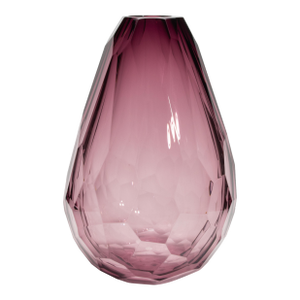 Hand-Blown Murano Barrel Vase in Amethyst Extra Tall