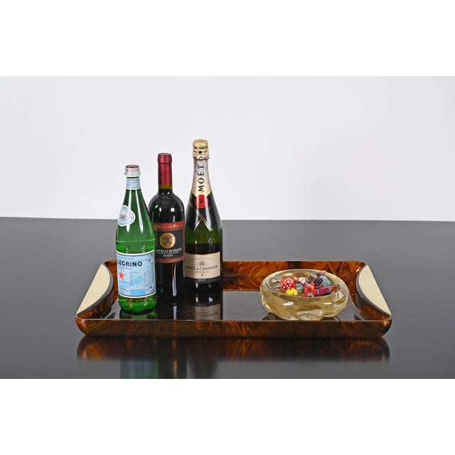 Glass Mid-Century Murano Glass Bowl with Gold Dots by Archimede Seguso, Italy, 1960s For Sale - Image 7 of 15