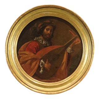 After Nicolas Tournier, The Lute Player, 1640, Oil on Canvas For Sale
